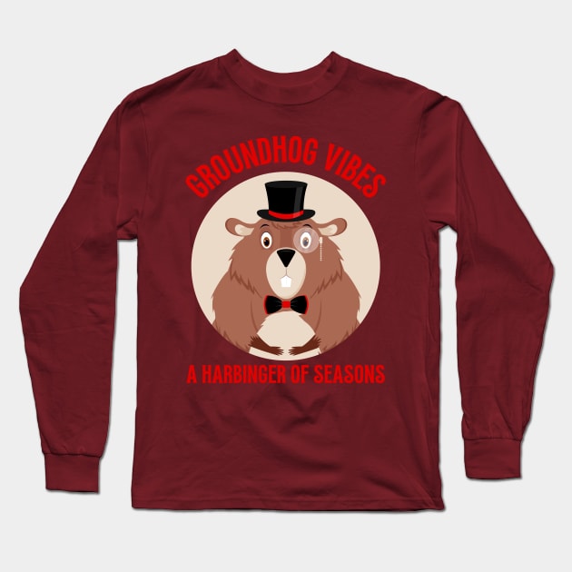 Groundhog Long Sleeve T-Shirt by Pearsville